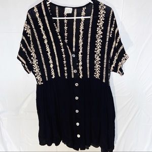 By Together Short Sleeve Boho Dress Size Medium